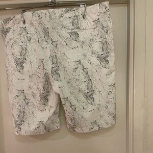 White and grey shorts